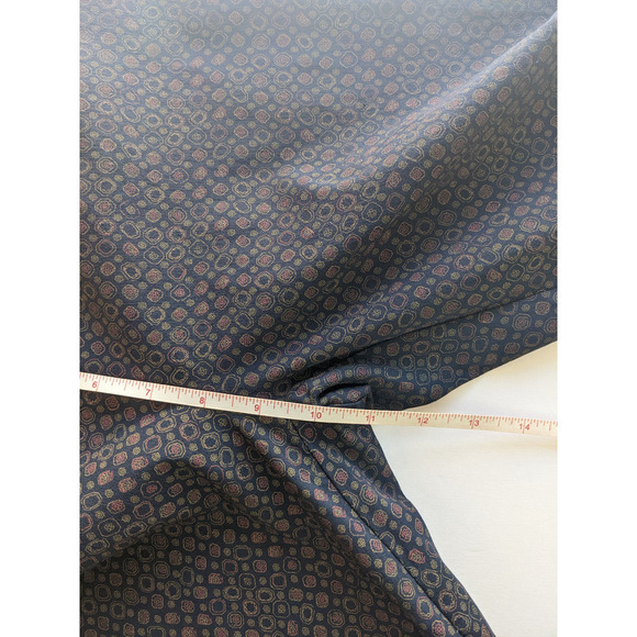 Orvis Pull On Pants Navy Burgundy Print 10 Stretch Comfort Skinny Tie Print - Picture 6 of 8